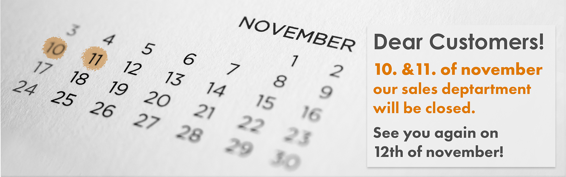 Weekend listopadowy ENG