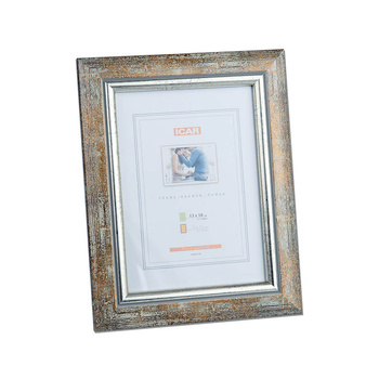 Wooden photo frame 13x18 - DRZ C S1 - silver color