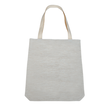 Linen shoulder bag 33.5x38 cm - light beige