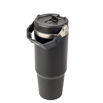 Trip 900 ml steel mug engraved/UV - black