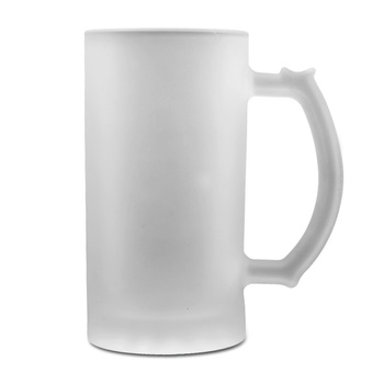 Glass tankard - frosted