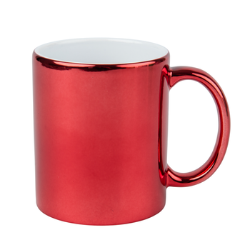 Mug metallic red - glossy carton 36 pcs.