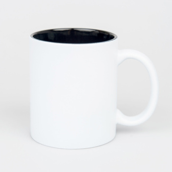 Mug for engraving white matte - inner black carton 36 pcs.