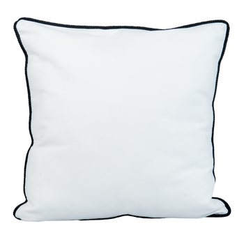 Pillowcase 40x40 white with black border (set of 10 pieces)