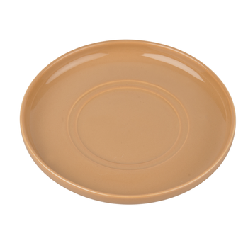 Plate - cup saucer Macaroni brown