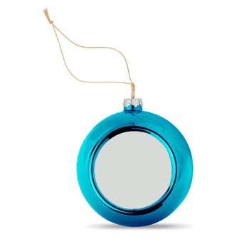 Christmas tree bauble - blue 85 mm for sublimation