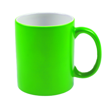 Neon mug - green carton 36 pcs.