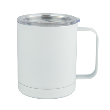 Steel mug 330 ml light color white