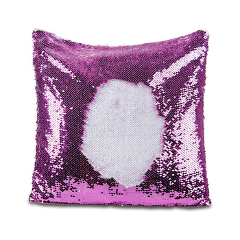 Sequin pillowcase - purple/white - sale !