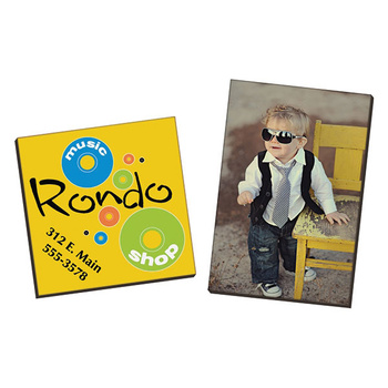 Hardboard square magnet 5.71x5.71 cm (4051) Unisub