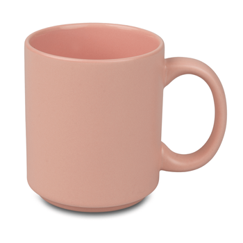 Mug 330 ml light color pink matte carton 36 pcs.