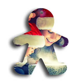 Aluminum ornament decorative Gingerbread Man (4330)