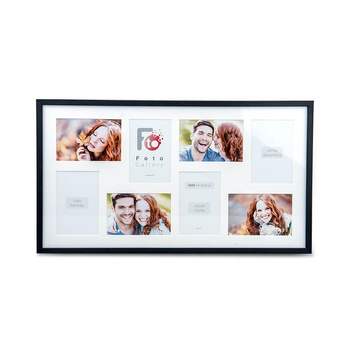 Wooden frame for several photos - Photo Gallery BLACK 33x60