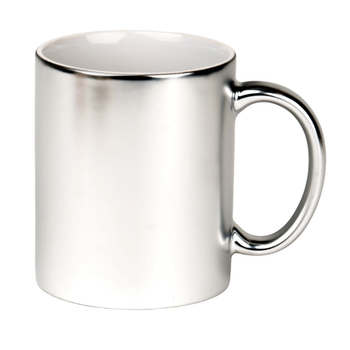 Mug metallic silver - satin carton 36 pcs.