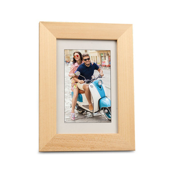 Raw wood frame for 10x15 photos - natural color