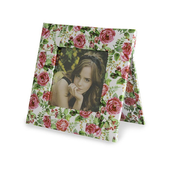 Cardboard frame /canvas texture/ 10x10 cm (pattern 9198)