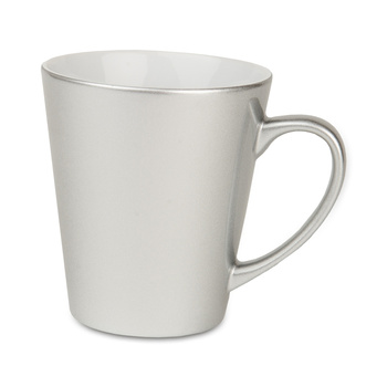 Latte mug small pearl silver