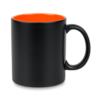 Mug for engraving matte black - inner orange carton 36 pcs.
