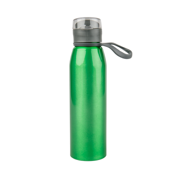 Aluminum bottle 650 ml Fit - green metallic set of 5 pcs.