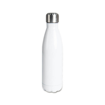 Steel Bowling Bottle 500ml white set of 5 pcs.