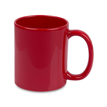 Shiny red mug