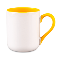 Coffee mug 330 ml Combo - handle and inside yellow carton 36 pcs.