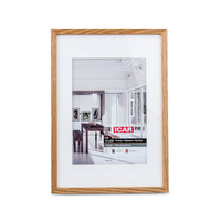 Wooden photo frame with passe-partout 21x30 - PiniaPAS00 - oak color
