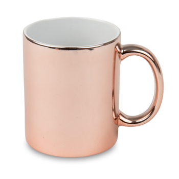 Copper metallic mug - shiny