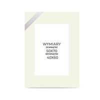 Frame passe-partout 50/70 rectangle II ( window 40/60) - beige