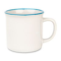 Camper ceramic mug 280 ml blue rim