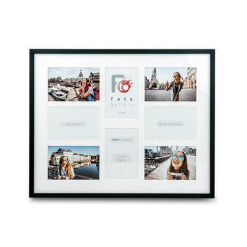 Wooden frame for several photos - Photogallery BLACK 40X50