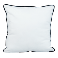Pillowcase 40x40 white with black border