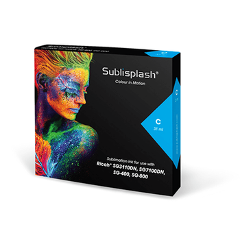 Sublisplash cartridge for Ricoh SG3110/7100/SG400/800 (31ml) Cyan