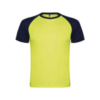 Short sleeve yellow sports shirt - navy blue M