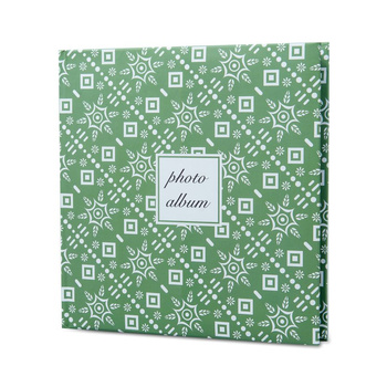 Sewn pocket album 10x15/200 photos - patterns green