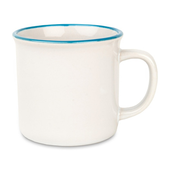 Camper ceramic mug 280 ml blue rim