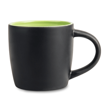 Boston mug for engraving matte black - inner light green carton 36 pcs.