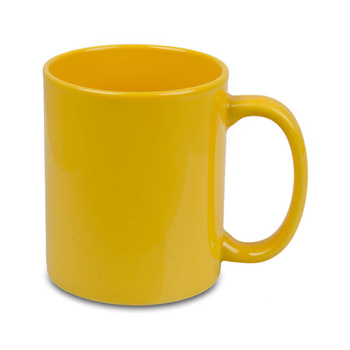 Shiny yellow mug