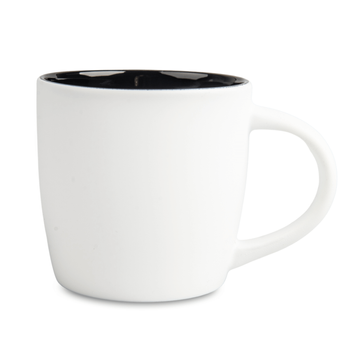 Boston mug for engraving matte white - inside black