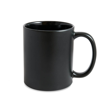 Magic mug matte black - inside black