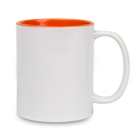 Mug white Standard - inner orange half pallet 432 pcs.