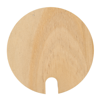 Lid of bamboo wood (with opening ) for mug - sublimation (set of 10 pieces)