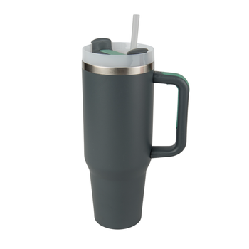 Travel 1200 ml steel mug Travel 1200 ml engraved/UV - dark grey