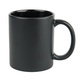 Matte black engraving mug - inner black