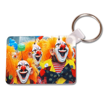 Rectangular aluminum key ring (double-sided) Unisub (5995)