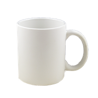 White mug - semi-matte