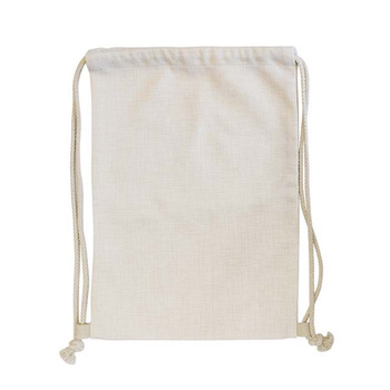 Linen backpack-bag 30x40 cm - light beige