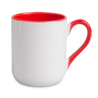 Coffee mug 330 ml Combo - handle and inside red carton 36 pcs.