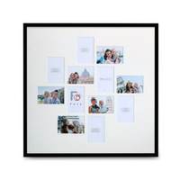 Wooden frame for several photos - Photo Gallery BLACK 70x70