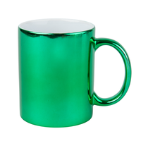 Mug metallic green - glossy carton 36 pcs.